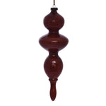 Vickerman MC198688 14" Copper Wood Grain Bubble Finial Ornament Pack Of 3
