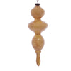 Vickerman MC198690 14" Tan Wood Grain Bubble Finial Ornament Pack Of 3