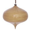 Vickerman MC198990 6" Tan Wood Grain Onion Christmas Ornament Pack Of 2