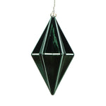 Vickerman MC212174D 5.5" Midnight Green Shiny Finial Christmas Ornament 4 Pieces Per Bag