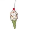 Vickerman MC224773 5.75" Lime Ice Cream Cone Ornament 3 Per Bag.