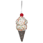 Vickerman MC224776 5.75" Brown Ice Cream Cone Ornament 3 Per Bag.
