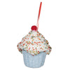 Vickerman MC224932 4.5" Light Blue Cupcake Ornament 2 Per Bag.