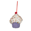 Vickerman MC224966 4.5" Purple Cupcake Ornament 2 Per Bag.