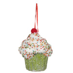 Vickerman MC224973 4.5" Lime Cupcake Ornament 2 Per Bag.