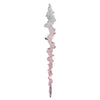 Vickerman MC225179 10" Pink Icicle Ornament  4 Per Bag.