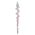 Vickerman MC225179 10" Pink Icicle Ornament  4 Per Bag.