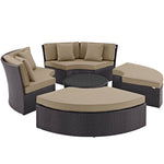 Modway EEI-2171 Convene Circular Outdoor Patio Daybed Set