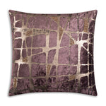 Velvet Abstract Statement Throw Pillow 22" by Cloud9