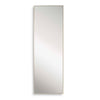 Rectangular mirror with a gold frame on a white background