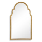 Arched Top Wall Mirror 37" H Decorative Iron Frame Accent Mirror Elegant Wall Decor for Living Room Bedroom Entryway by One Pixie Street