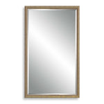 Modern Gold Wall Mirror 40" Textured Frame Decorative Mirror for Decor by Pixie Street