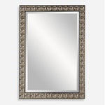 Uttermost 09944 Silvio Tiled Vanity Mirror Antiqued Silver Champagne Finish