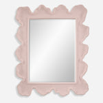 Uttermost 09955 Sea Coral Pink Mirror with Organic Shaped Frame and Coastal Design