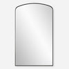 Uttermost 09964 Tordera Black Arch Mirror with Sleek Iron Frame