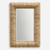 Uttermost 08180 Twisted Seagrass Rectangle Wall Mirror with Coastal Design