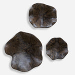 Uttermost 04361 Rustic Teo Wood Wall Decor Set of 3 in Rich Mocha Finish