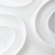 Uttermost 04368 Snowdrift Sculpted White Wall Decor Set Of 4 in Dimensional Resin Design