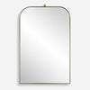 Uttermost 08185 Cassidy Arch Mirror with Polished Brass Plated Stainless Steel Frame