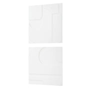 Uttermost 04373 Contours White Wood Wall Decor Set Of 2