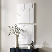 Uttermost 04373 Contours White Wood Wall Decor Set Of 2