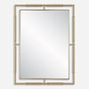 Uttermost 08188 It’s All Connected Rectangle Wall Mirror with Floating Polished Edge