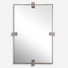 Uttermost 08189 Bateau Modern Mirror in Gray with Brushed Gunmetal Finish