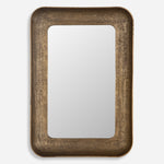 Uttermost 07087 Alvaro Antique Brass Mirror Gold with Deep Textured Frame