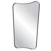 Uttermost 08212 Belvoir Contemporary Black Vanity Mirror with Curved Iron Frame