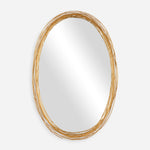 Uttermost 08226 Gillian Oval Mirror with Brushed Gold Iron Frame