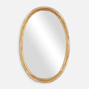 Uttermost 08226 Gillian Oval Mirror with Brushed Gold Iron Frame