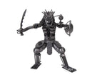 Metal Predator Figurine 8.66" H – Handmade Warrior with Shield & Sword By Old Modern Handicrafts