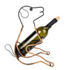 Wine Holder – Metal & Rattan – Eager Puppy Design for Home Bar