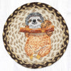 Sloth Jute Trivet – 10" Round Tropical Animal Kitchen Accent