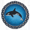 10 Inch Orca Round Jute Table Protector – Nautical Style