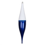 Vickerman MT181302 22" Blue Candy/White Glitter Finial