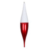 Vickerman MT181303 22" Red Candy/White Glitter Finial