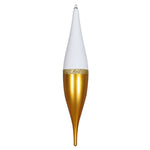 Vickerman MT181208 13" Gold Candy/White Glitter Finial 3/Bag