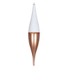 Vickerman MT181258 13" Rose Gold Candy/White Glitter Finial 3/Bag