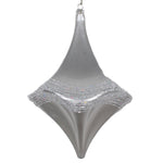 Vickerman MT194007D 8" Silver Candy Glitter Drop Christmas Ornament