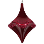 Vickerman MT194019D 8" Wine Candy Glitter Drop Christmas Ornament