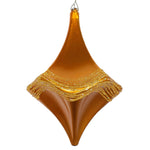 Vickerman MT194030D 8" Antique Gold Candy Glitter Drop Christmas Ornament