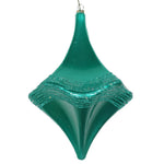 Vickerman MT194042D 8" Teal Candy Glitter Drop Christmas Ornament