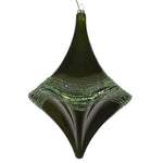 Vickerman MT194064D 8" Moss Green Candy Glitter Drop Christmas Ornament