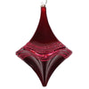Vickerman MT194065D 8" Burgundy Candy Glitter Drop Christmas Ornament