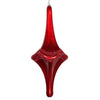 Vickerman MT194103D 12" Red Candy Glitter Drop Christmas Ornament.
