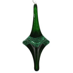 Vickerman MT194104D 12" Green Candy Glitter Drop Christmas Ornament.