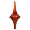 Vickerman MT194118D 12" Burnish Orange Candy Glitter Drop Ornament