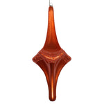 Vickerman MT194118D 12" Burnish Orange Candy Glitter Drop Ornament