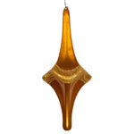 Vickerman MT194130D 12" Antique Gold Candy Glitter Drop Ornament